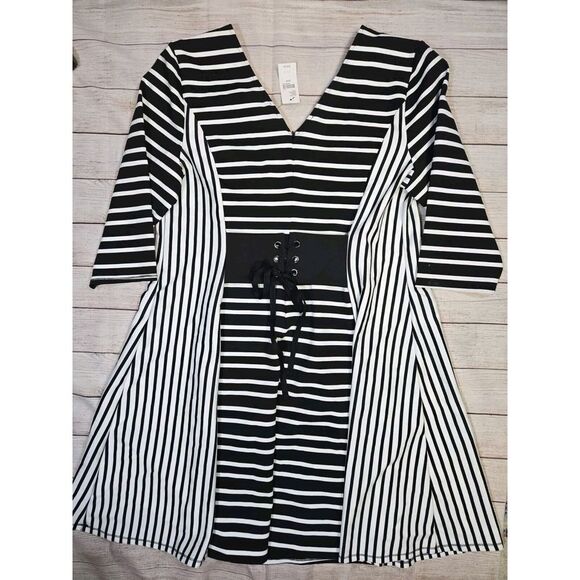 Lane Bryant A Line Midi Dress NWT - Picture 2 of 9